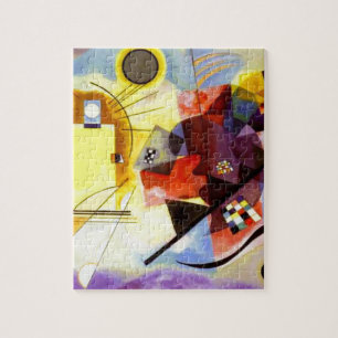 Kandinsky Gelb Rot Blau Abstrakte Kunstmalerei Puzzle