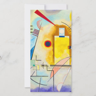 Kandinsky Gelb-Rot-Blau Feiertagskarte