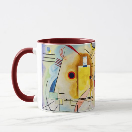 Kandinsky - gelb, rot, Blau (Jaune, Rouge, Blau) Tasse (Links)