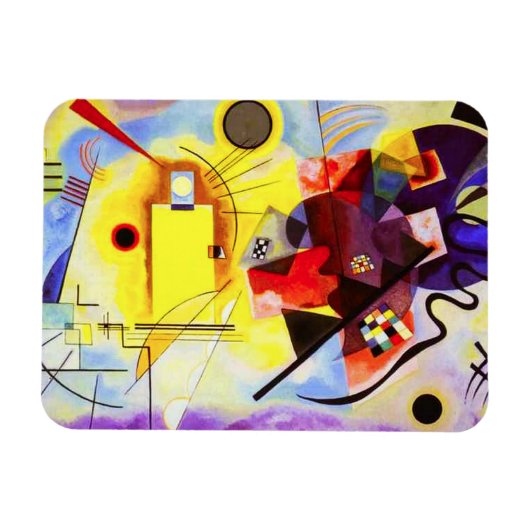 Kandinsky Gelb Rot Blau Magnet (Horizontal)