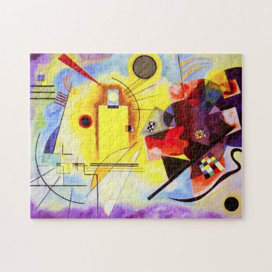 Kandinsky Gelb Rot Blau Puzzle (Horizontal)