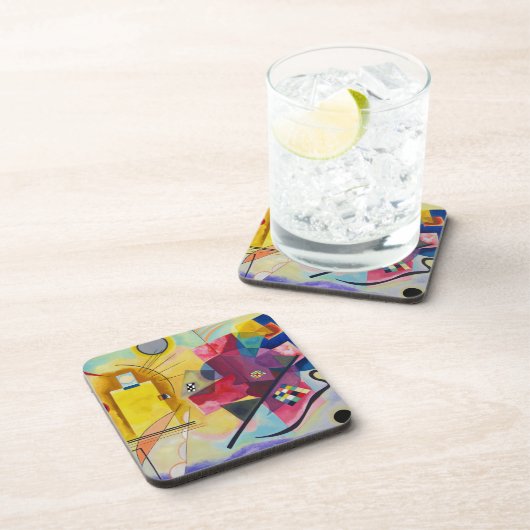 Kandinsky-Gelbblau Getränkeuntersetzer (Rechte Seite)