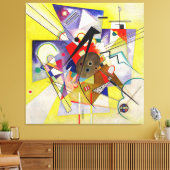 KANDINSKY - GELBLICHE BEGLEITUNG - 1924 - Bauhaus- Leinwanddruck (Insitu (Wohnzimmer))