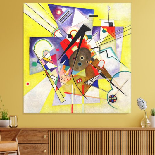 KANDINSKY - GELBLICHE BEGLEITUNG - 1924 - Bauhaus- Leinwanddruck (Insitu (Wohnzimmer))
