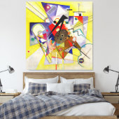 KANDINSKY - GELBLICHE BEGLEITUNG - 1924 - Bauhaus- Leinwanddruck (Insitu (Schlafzimmer))