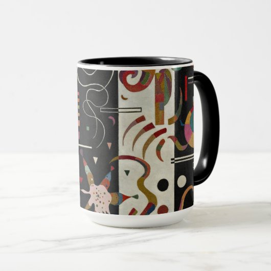 Kandinsky - gestreift tasse (VorderseiteRechts)
