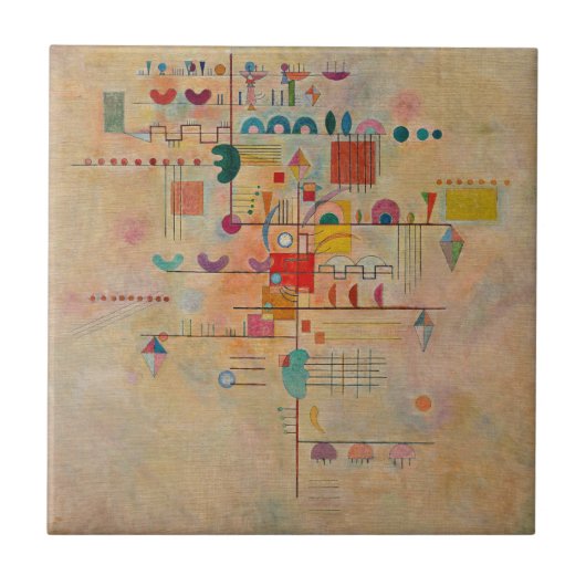 Kandinsky - Graceful Ascent, Fliese (Vorderseite)