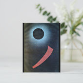 Kandinsky - Grau und Schwarz, abstrakte Kunst Postkarte (Stehend Vorderseite)