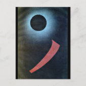 Kandinsky - Grau und Schwarz, abstrakte Kunst Postkarte (Vorderseite)