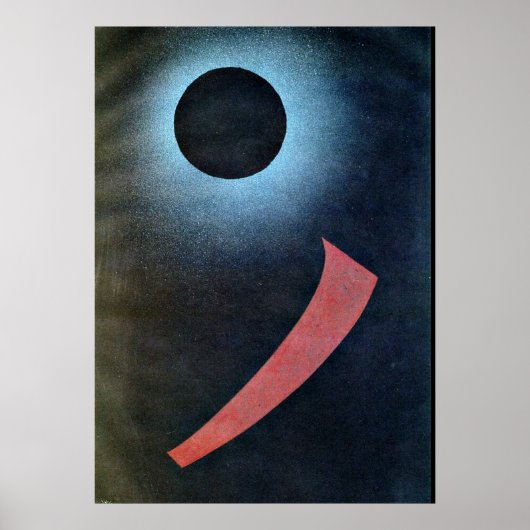 Kandinsky - Grau und Schwarz Poster (Vorne)