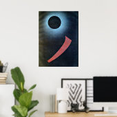 Kandinsky - Grau und Schwarz Poster (Heimbüro)