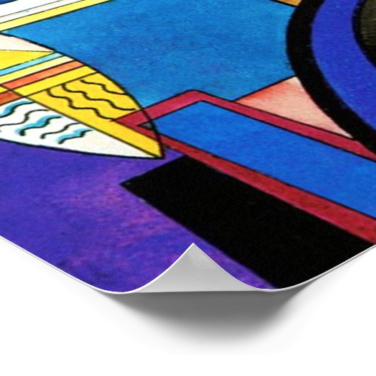 Kandinsky Großes Tor Kiew Poster (Ecke)