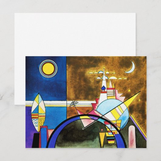 Kandinsky Großes Tor Kiew Postkarte (Vorne/Hinten)