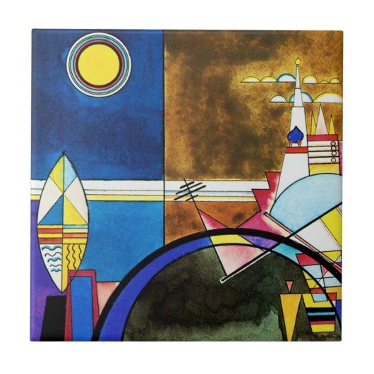 Kandinsky großes Tor von Kiew-Fliese Fliese (Vorderseite)