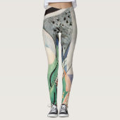 Kandinsky Grüne Zusammensetzung 1923 Art Deco Leggings (Vorderseite)