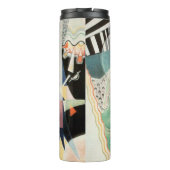 Kandinsky Grüne Zusammensetzung 1923 Art Deco Thermosbecher (Rückseite)