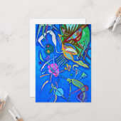 Kandinsky - gruppierend, bunt, abstrakt, karte (Vorderseite/Rückseite Beispiel)