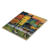 Kandinsky - Häuser in München, Fliese (Seite)