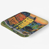 Kandinsky - Häuser in München, Pappteller (Gewinkelt)