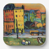 Kandinsky - Häuser in München, Pappteller (Vorderseite)