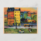 Kandinsky - Häuser in München Postkarte (Vorderseite)