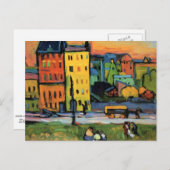 Kandinsky - Häuser in München Postkarte (Vorne/Hinten)