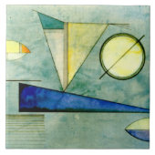 Kandinsky - Haze, abstrakte Kunstwerke, Fliese (Vorderseite)