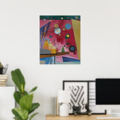 Kandinsky - Heavy Red, berühmtes Bild, Poster (Heimbüro)