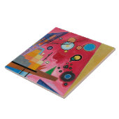 Kandinsky - Heavy Red Fliese (Seite)