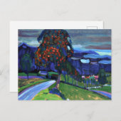 Kandinsky - Herbst in Murnau Feiertagspostkarte (Vorne/Hinten)