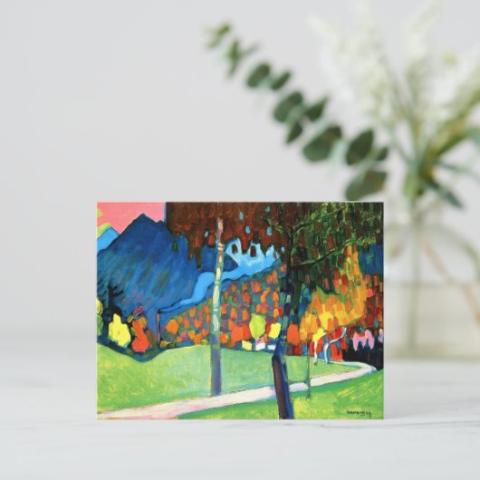 Kandinsky - Herbststudium in Oberau Postkarte (Stehend Vorderseite)