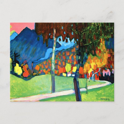 Kandinsky - Herbststudium in Oberau Postkarte (Vorderseite)