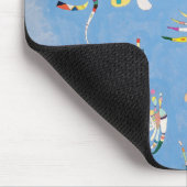 Kandinsky Himmel-Blau-Mausunterlage Mousepad (Ecke)