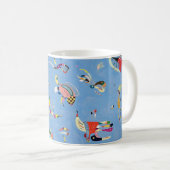 Kandinsky Himmel-Blau-Tasse Kaffeetasse (VorderseiteRechts)