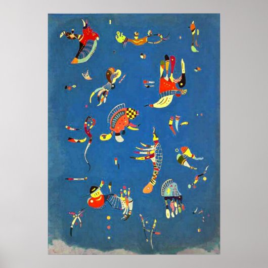 Kandinsky - Himmelblau Poster (Vorne)