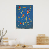 Kandinsky - Himmelblau Poster (Küche)