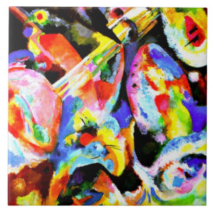 Kandinsky - Hochwasserimprovisierung Fliese