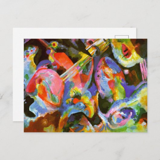 Kandinsky - Hochwasserimprovisierung, Wüste Postkarte (Vorne/Hinten)