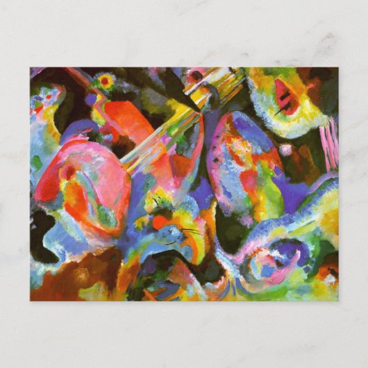 Kandinsky - Hochwasserimprovisierung, Wüste Postkarte (Vorderseite)