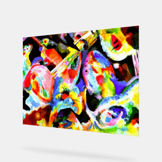 Kandinsky - Hochwasserverbesserung Acrylschild (Winkel)