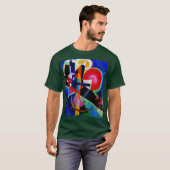 Kandinsky im Abstrakten Blauwald T-Shirt (Vorne ganz)