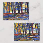 Kandinsky - Im Park der St. Cloud - Herbst II Mitteilungskarte (Vorne/Hinten)
