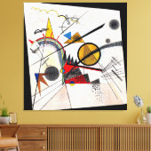 KANDINSKY - IM SCHWARZEN PLATZ - 1923 - Bauhaus - Leinwanddruck (Insitu (Wohnzimmer))