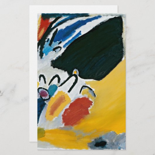 Kandinsky Impression III Konzert Abstrakte Malerei Briefpapier (Vorne/Hinten)