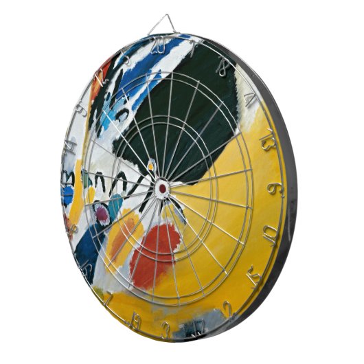 Kandinsky Impression III Konzert Abstrakte Malerei Dartscheibe (Vorderseite rechts)