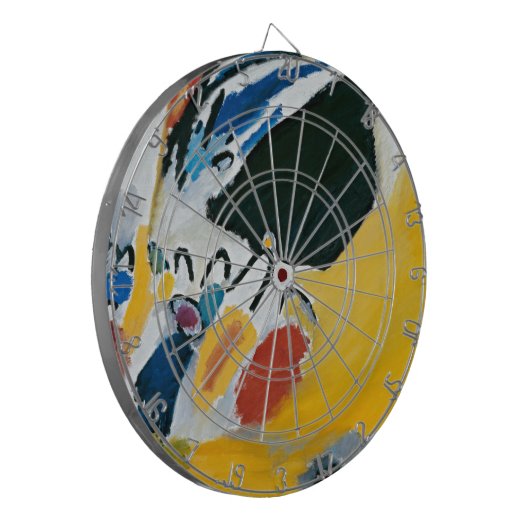 Kandinsky Impression III Konzert Abstrakte Malerei Dartscheibe (Vorderseite Links)