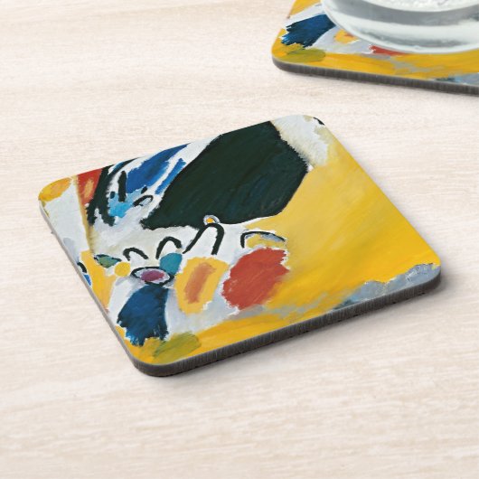 Kandinsky Impression III Konzert Abstrakte Malerei Getränkeuntersetzer (Linke Seite)
