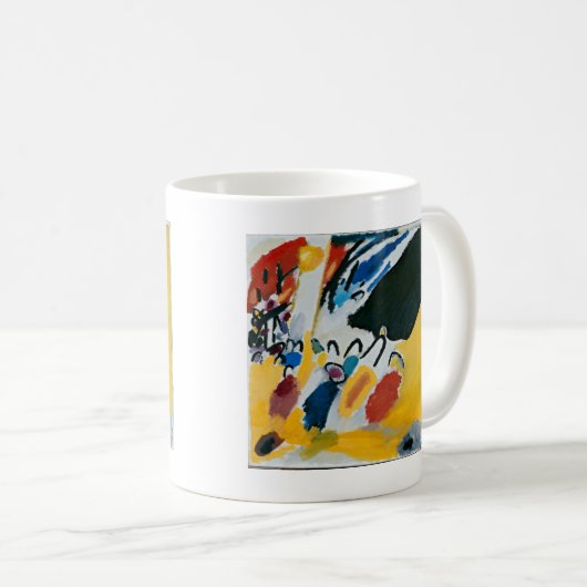 Kandinsky Impression III Konzert Abstrakte Malerei Kaffeetasse (VorderseiteRechts)
