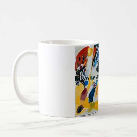 Kandinsky Impression III Konzert Abstrakte Malerei Kaffeetasse (Links)
