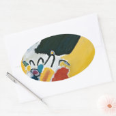 Kandinsky Impression III Konzert Abstrakte Malerei Ovaler Aufkleber (Umschlag)